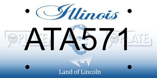 ATA571 Illinois License Plate