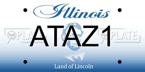 ATAZ1 Illinois License Plate