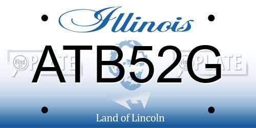 ATB52G Illinois License Plate