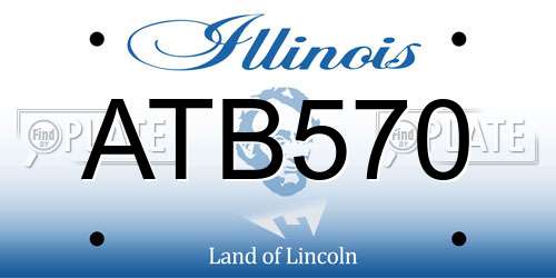 ATB570 Illinois License Plate