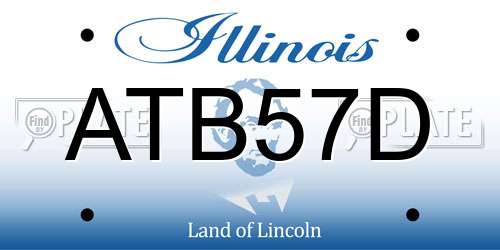 ATB57D Illinois License Plate