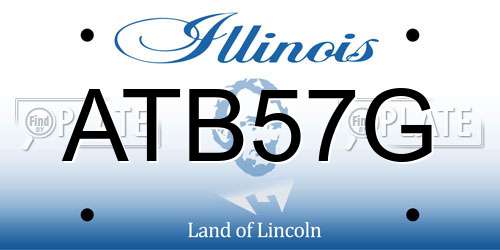 ATB57G Illinois License Plate