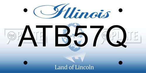 ATB57Q Illinois License Plate