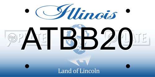 ATBB20 Illinois License Plate