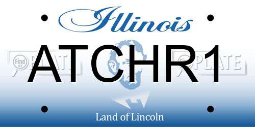 ATCHR1 Illinois License Plate