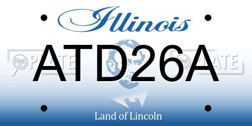 ATD26A Illinois License Plate