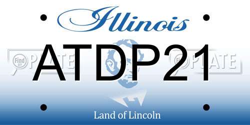 ATDP21 Illinois License Plate