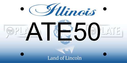 ATE50 Illinois License Plate