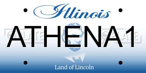 ATHENA1 Illinois License Plate