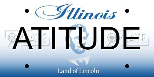 ATITUDE Illinois License Plate