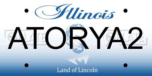 ATORYA2 Illinois License Plate