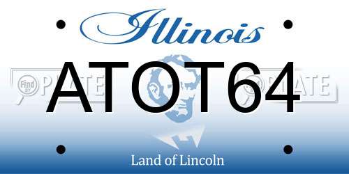 ATOT64 Illinois License Plate