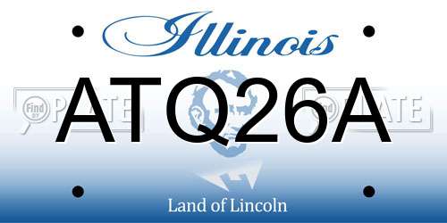 ATQ26A Illinois License Plate