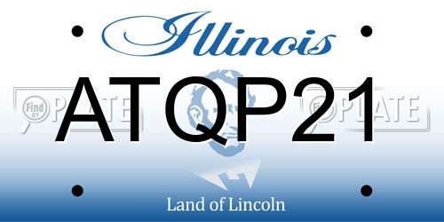 ATQP21 Illinois License Plate