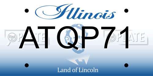 ATQP71 Illinois License Plate