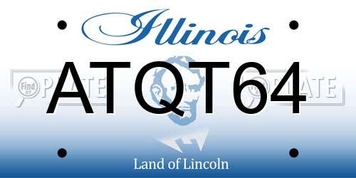 ATQT64 Illinois License Plate
