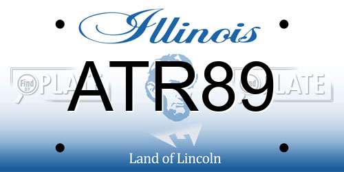 ATR89 Illinois License Plate