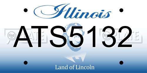 ATS5132 Illinois License Plate