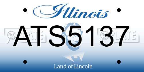 ATS5137 Illinois License Plate