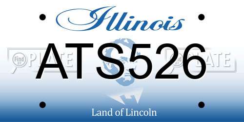 ATS526 Illinois License Plate