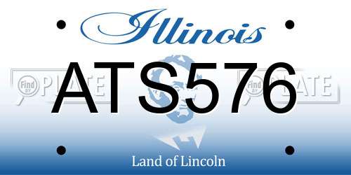 ATS576 Illinois License Plate