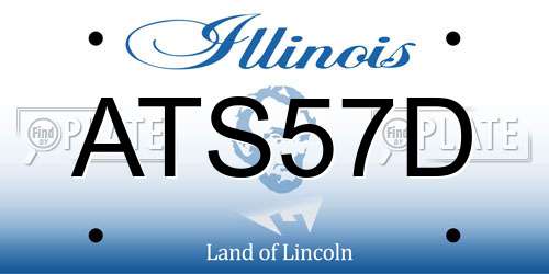 ATS57D Illinois License Plate