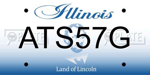 ATS57G Illinois License Plate