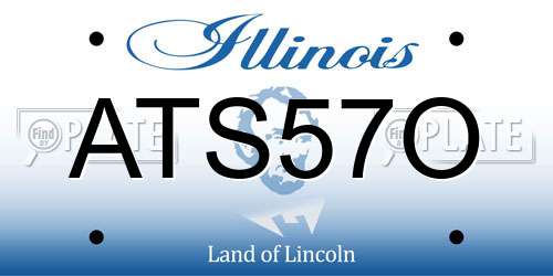 ATS57O Illinois License Plate