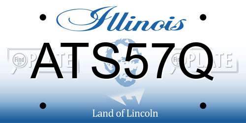ATS57Q Illinois License Plate