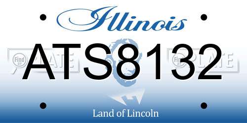 ATS8132 Illinois License Plate