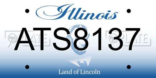 ATS8137 Illinois License Plate