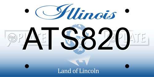 ATS820 Illinois License Plate
