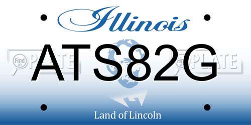 ATS82G Illinois License Plate
