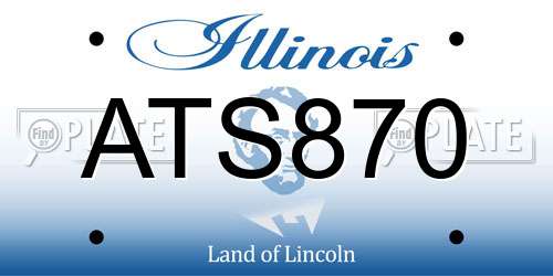 ATS870 Illinois License Plate
