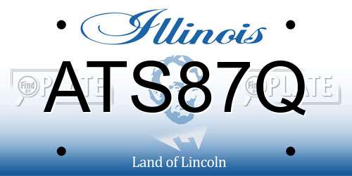ATS87Q Illinois License Plate