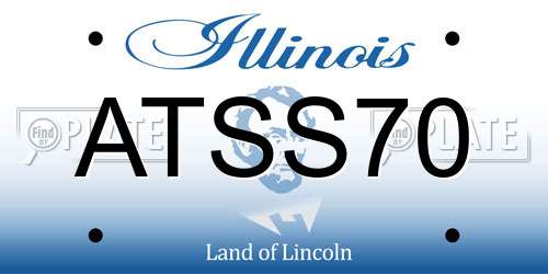 ATSS70 Illinois License Plate