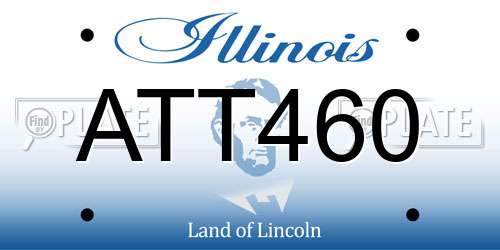 ATT460 Illinois License Plate