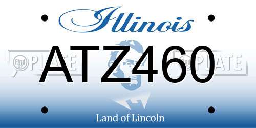 ATZ460 Illinois License Plate