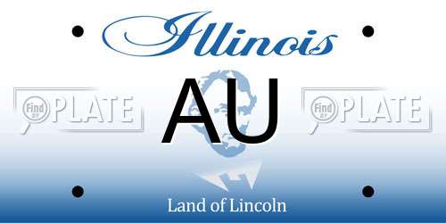 AU Illinois License Plate