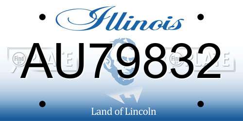 AU79832 Illinois License Plate