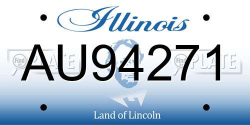 AU94271 Illinois License Plate