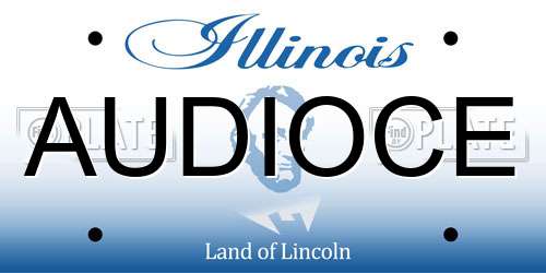 AUDIOCE Illinois License Plate