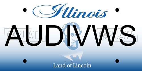 AUDIVWS Illinois License Plate