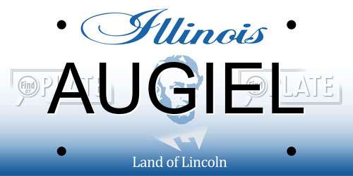 AUGIEL Illinois License Plate