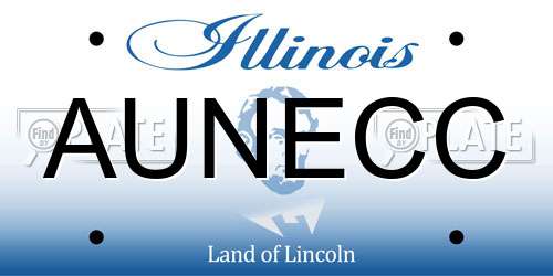 AUNECC Illinois License Plate
