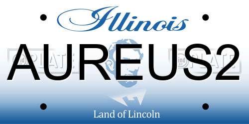 AUREUS2 Illinois License Plate