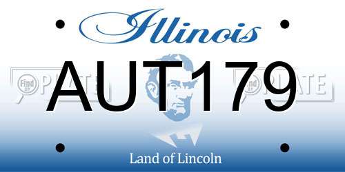 AUT179 Illinois License Plate