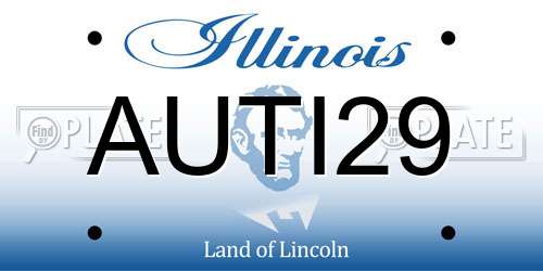AUTI29 Illinois License Plate