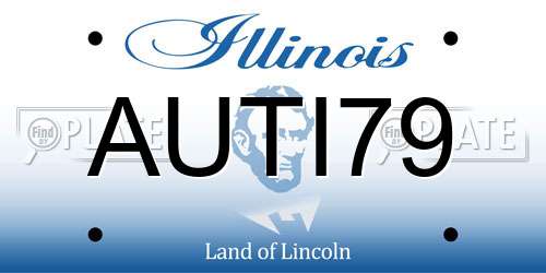 AUTI79 Illinois License Plate
