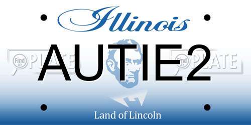 AUTIE2 Illinois License Plate